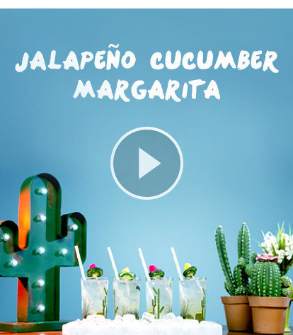 Give Your Cinco de Mayo a kick with Jalapeno Cucumber Margaritas!