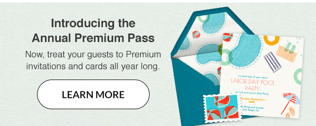 Introducing the Annual Premium Pass. Learn More!