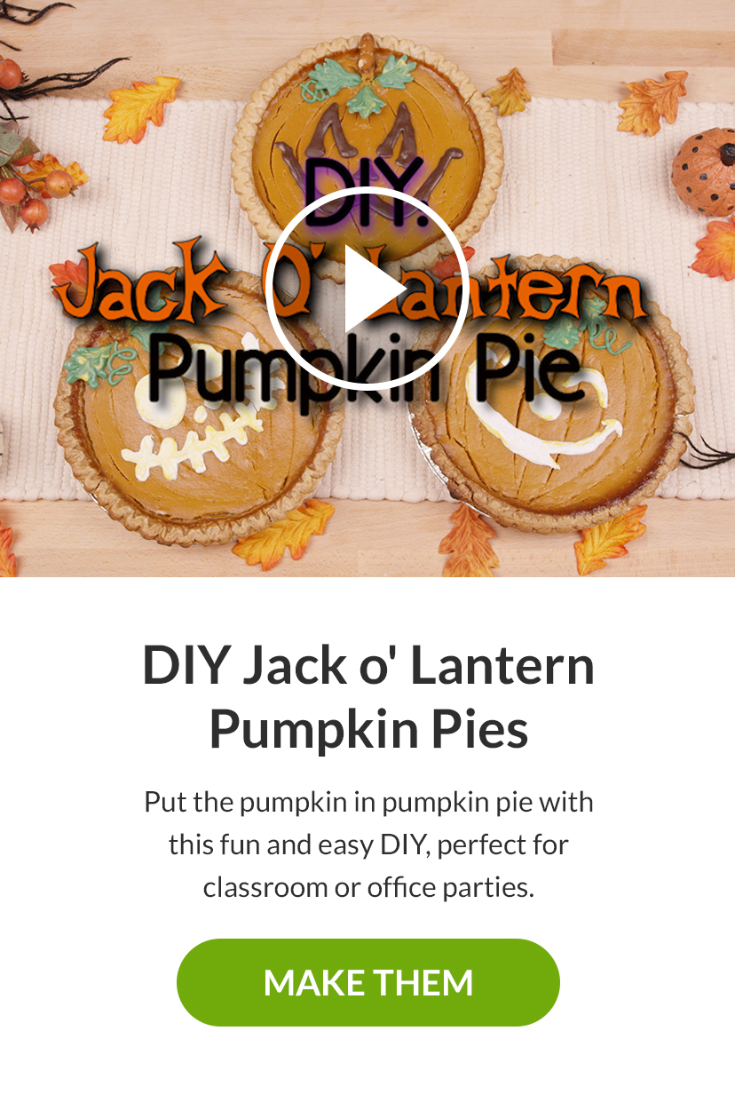 DIY Jack o' Lantern Pumpkin Pies. Make Them!!