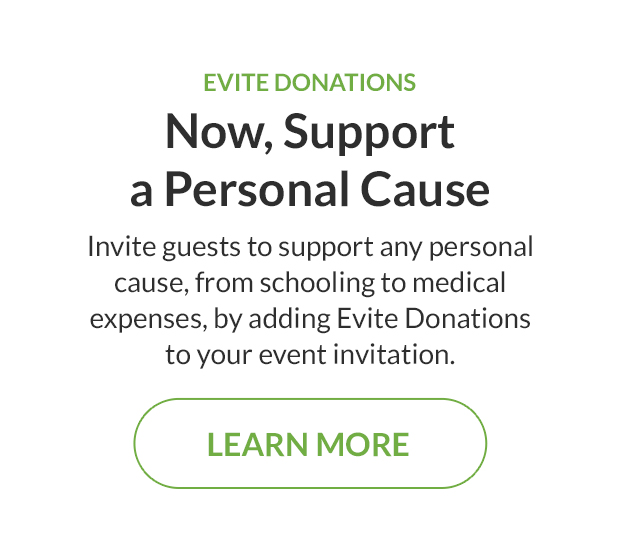 Now, Support a Personal Cause. LEARN MORE!