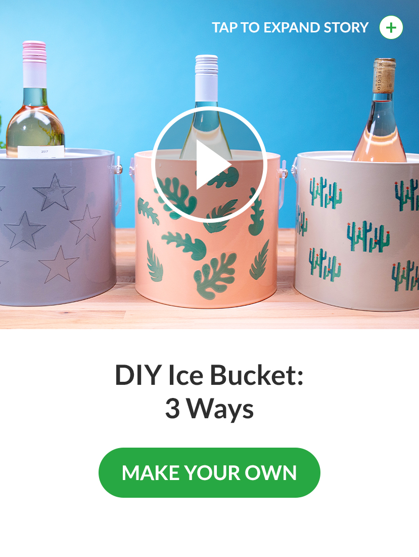 Keep your poolside drinks chilled with this chic (and cheap) ice bucket glam-up. MAKE YOUR OWN!