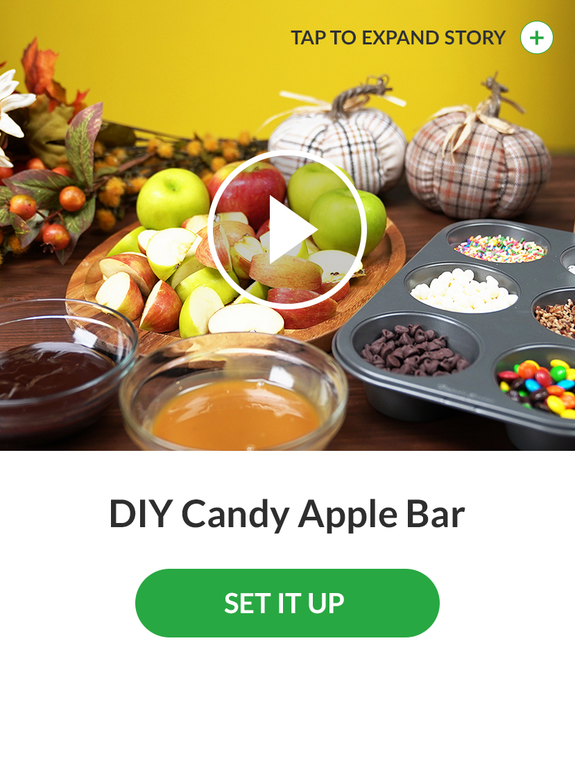 This Halloween, prep this candy station to let guests big and small create their own treats. SET IT UP!