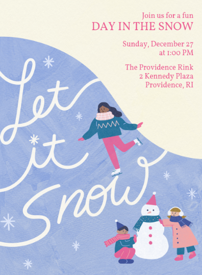 Let It Snow Invitation image