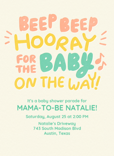 Baby Shower Invitation image