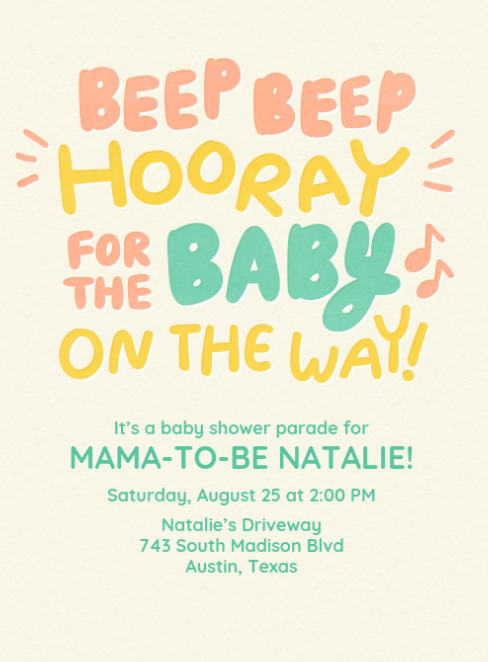 Baby Shower Invitation image