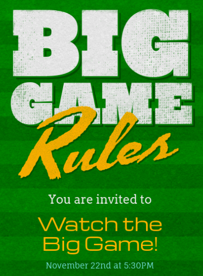 Big Game Invitation image