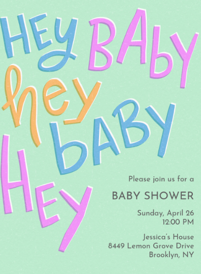 Baby Shower Invitation image