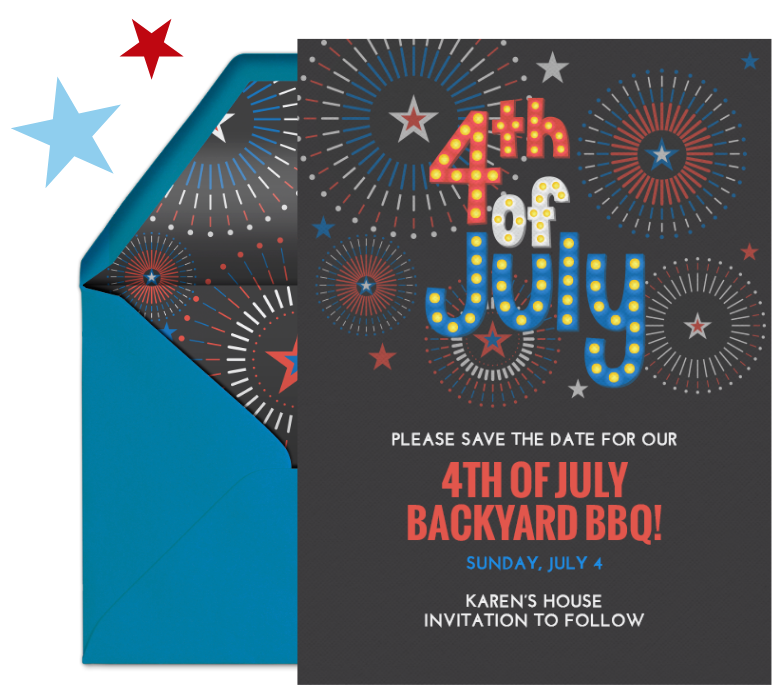 July 4th Backyard BBQ Card image