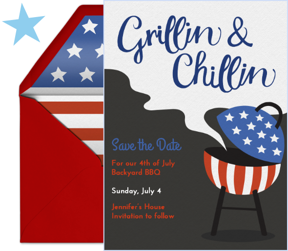 July 4th Grill and Chill Card image