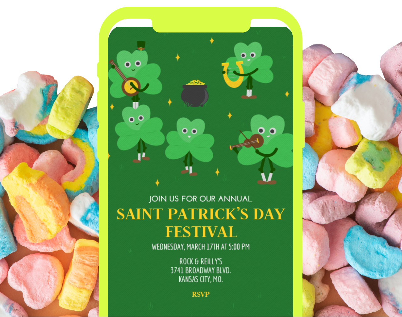 St Patricks Day Invitation image
