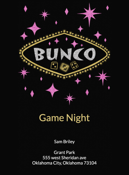 Game Night Invitation image