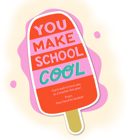 You Make School Cool Card