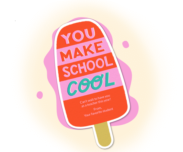 You Make School Cool Card