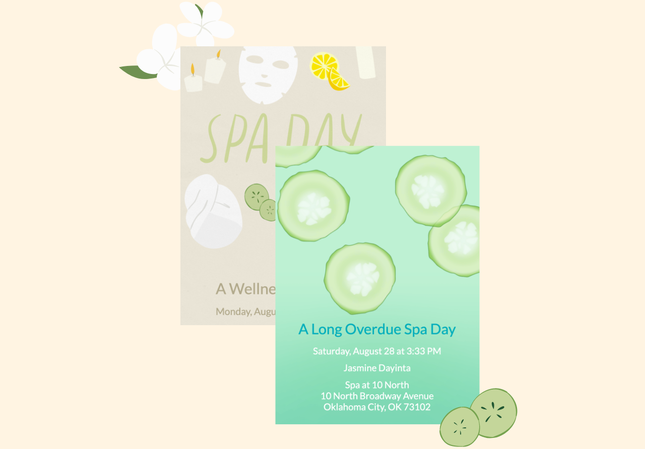 Cucumber Splash Invitation