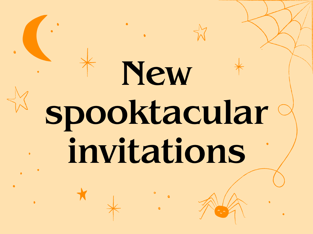 New spooktacular invitations