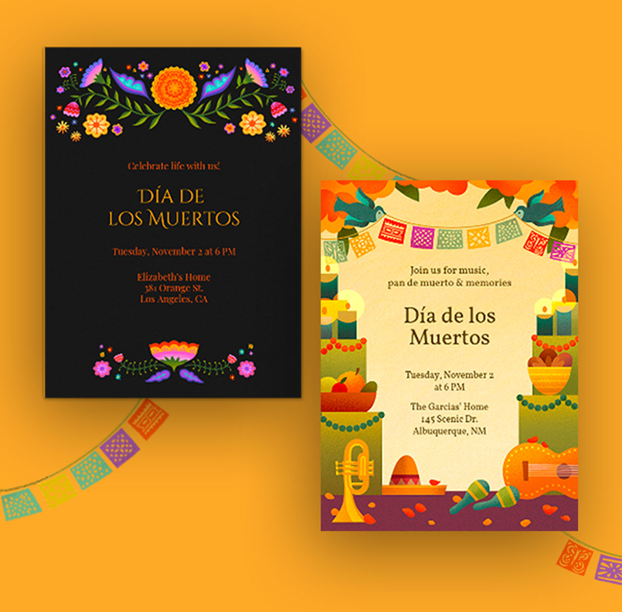 Día de los Muertos Invitations