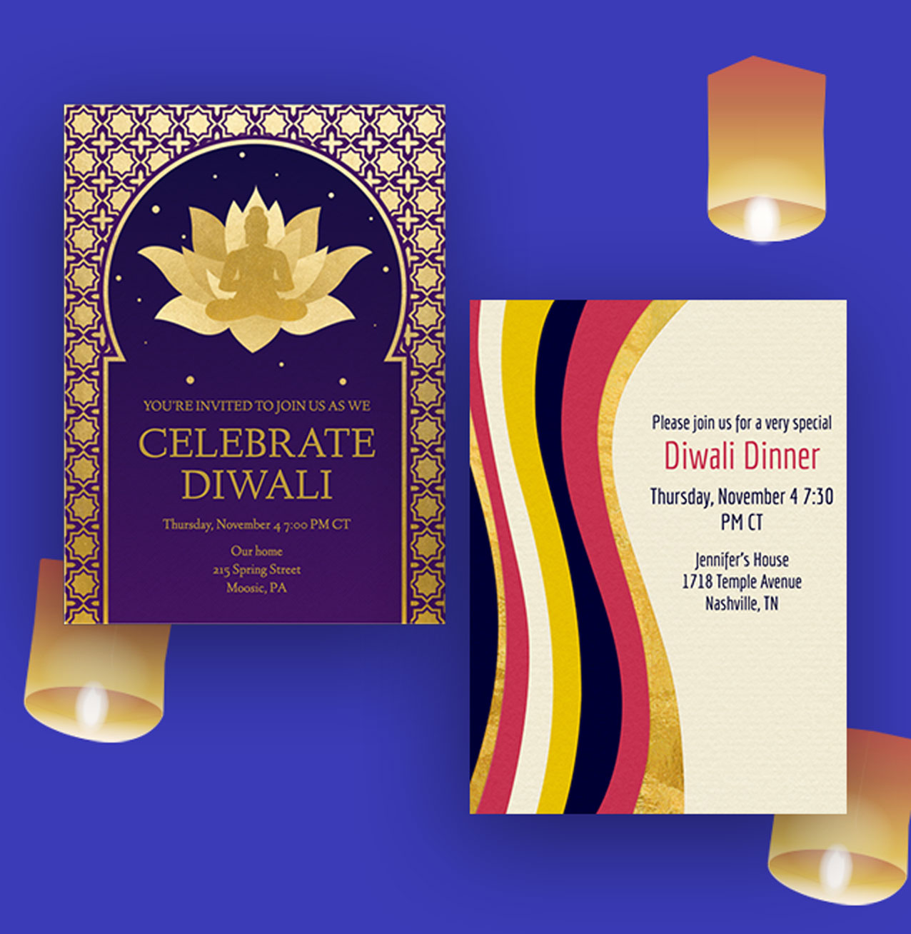 Diwali Invitations