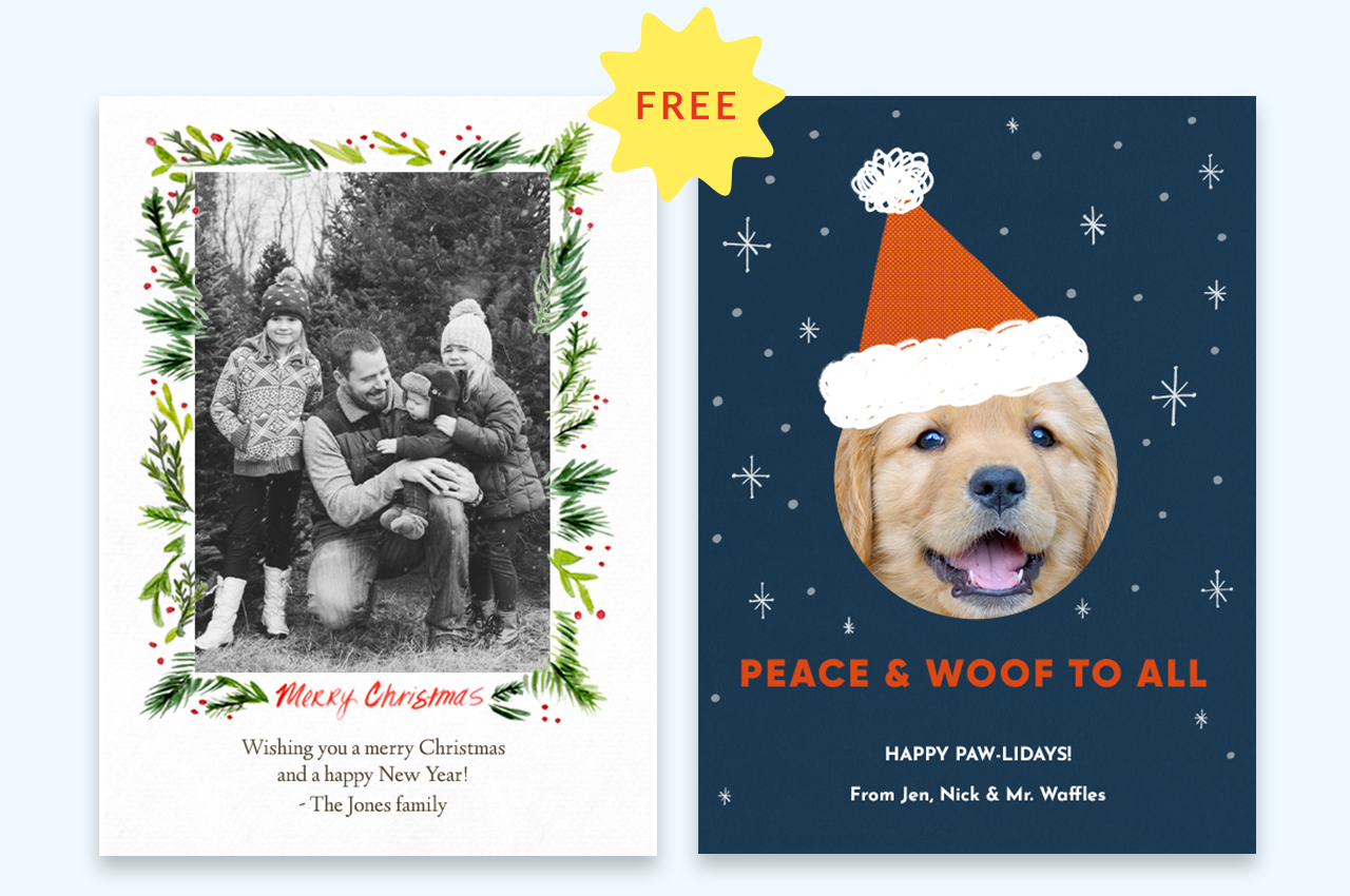 Free holiday cards