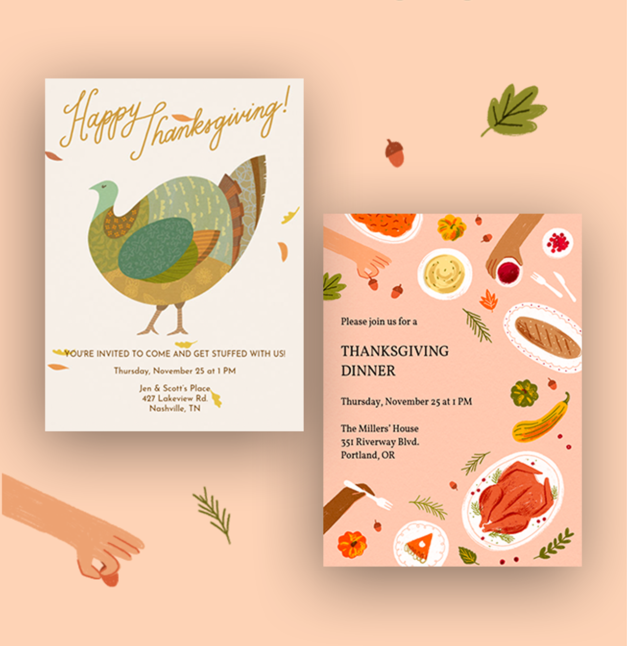 Thanksgiving invitations