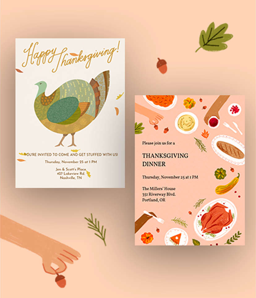 Thanksgiving invitations