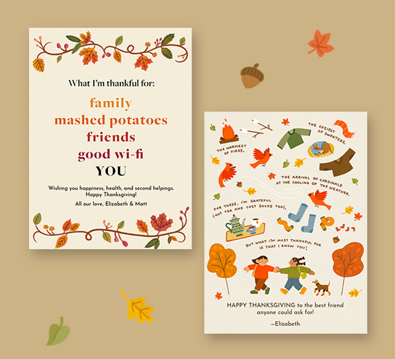 Thanksgiving cards