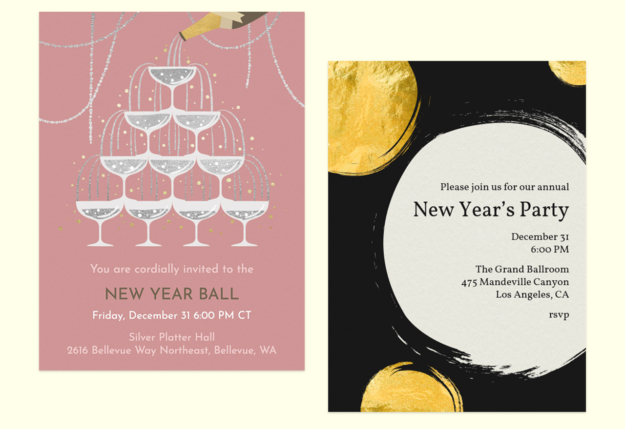 New Year's Party invitation