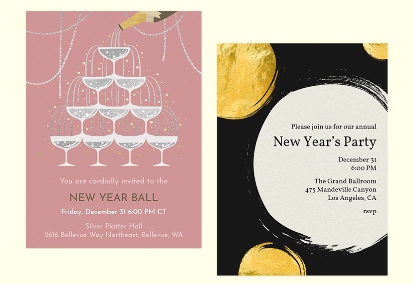 New Year's Party invitation