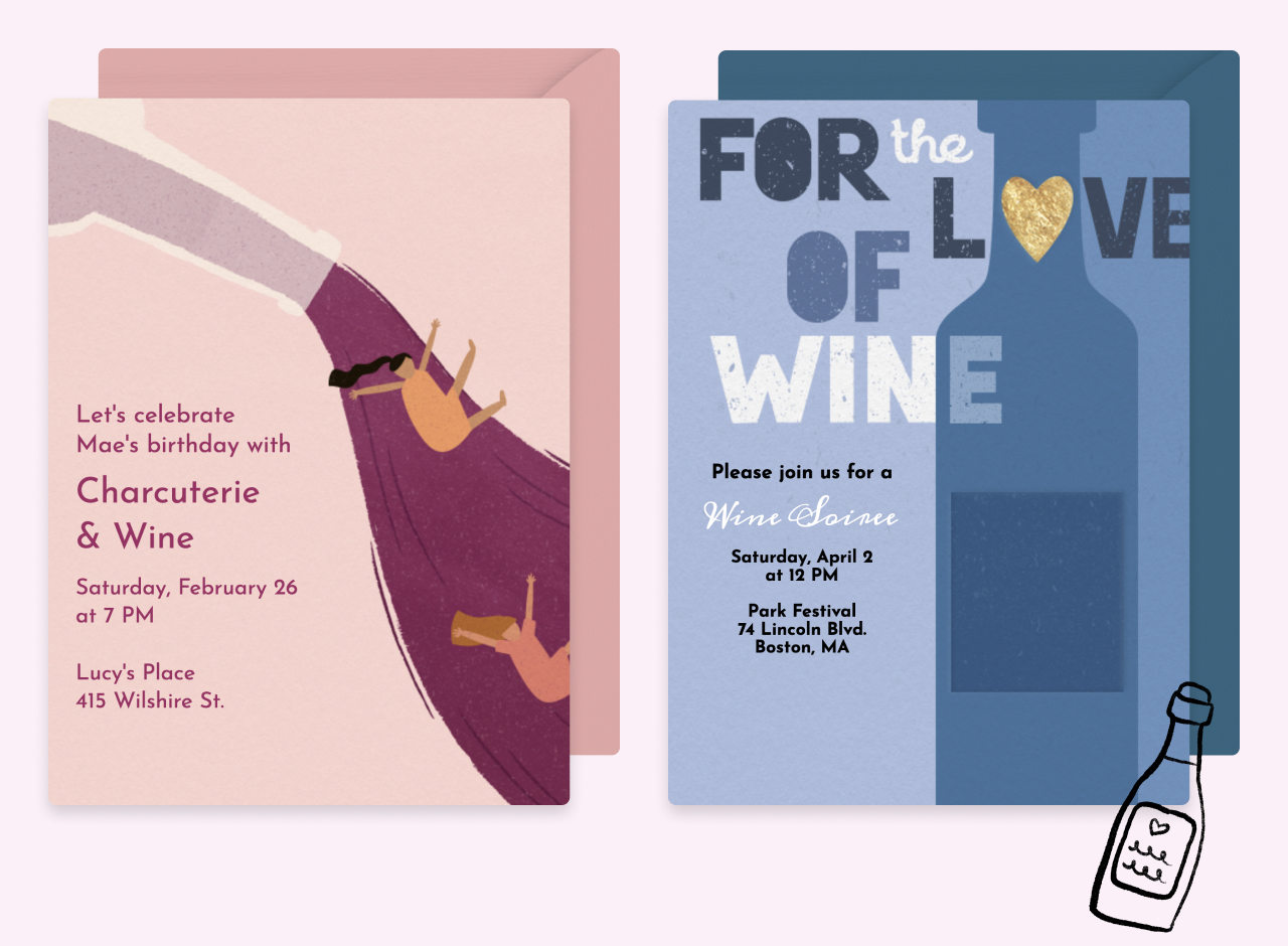 Wine Day Invitations