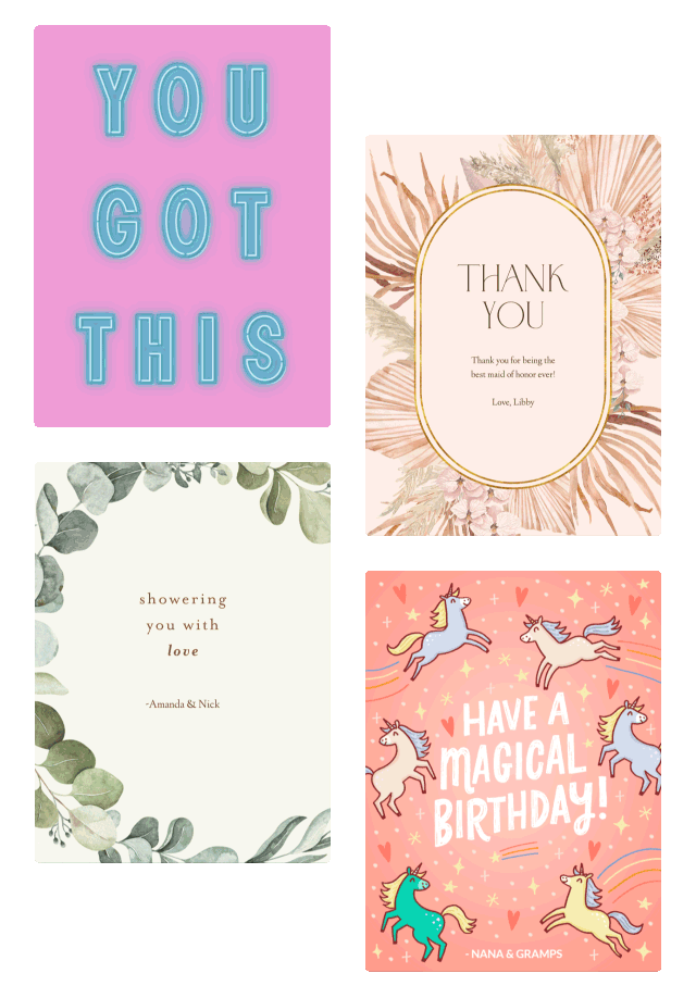 Featured greeting cards