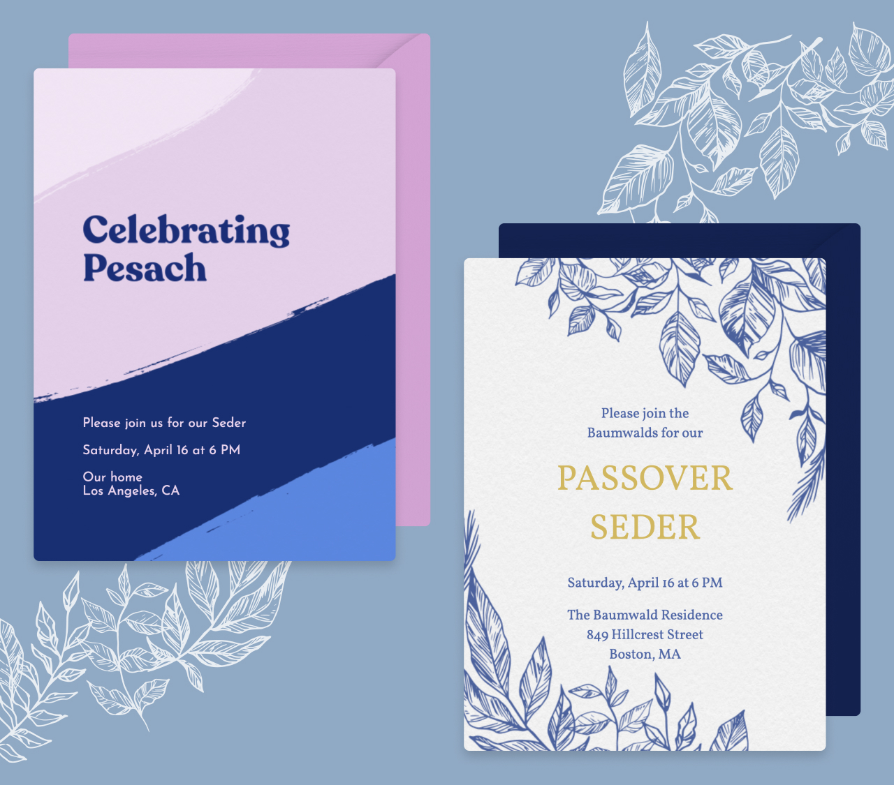 Passover invitations