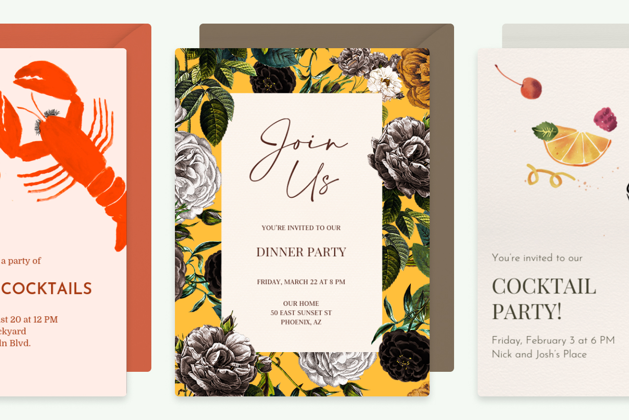 Dinner Party Invitations