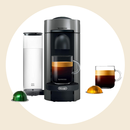 Nespresso Vertuo Plus Coffee and Espresso Maker by De'Longhi, Grey