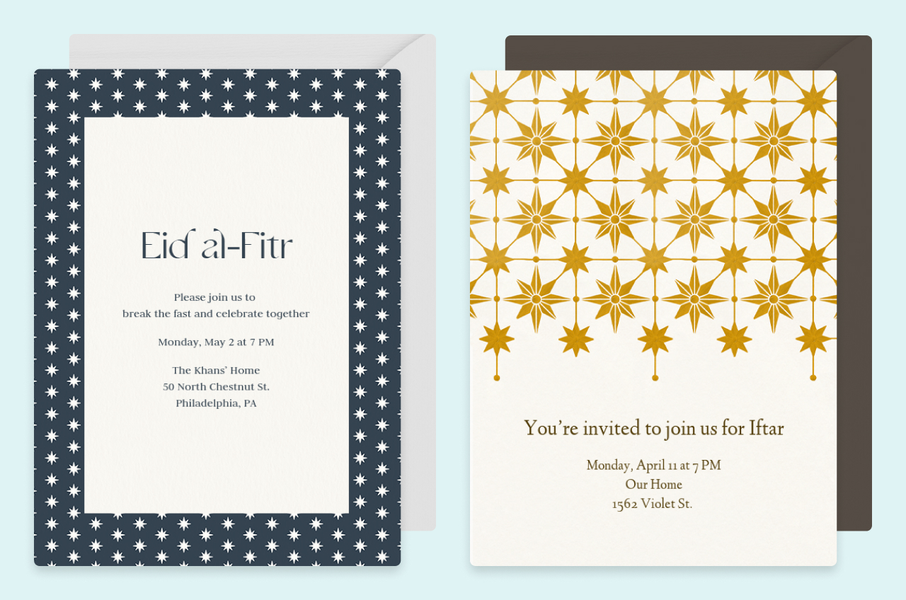 Eid-al-Fitr invitations