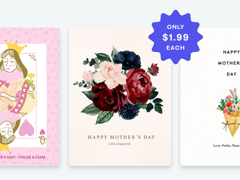 Premium Mother's Day cards