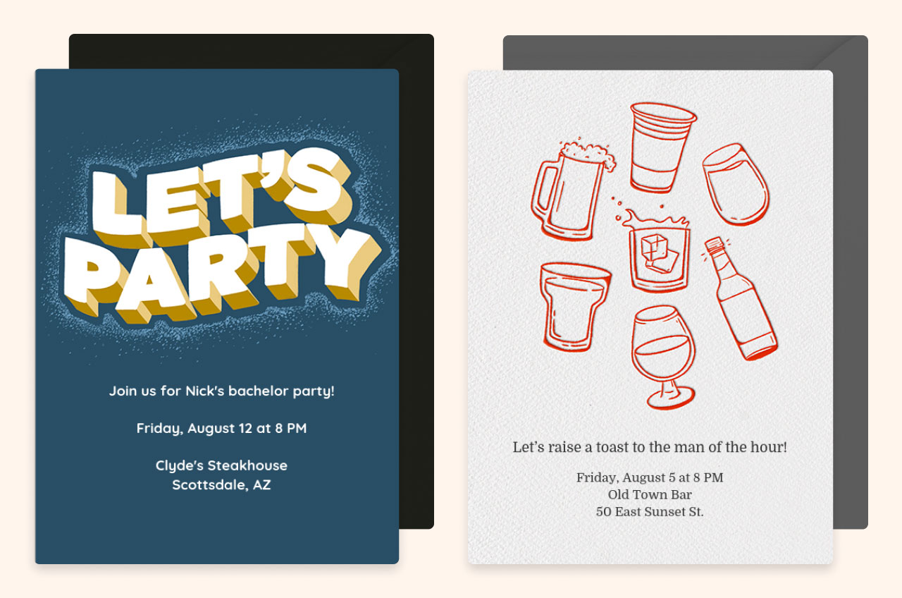 Bachelor Party Invitations
