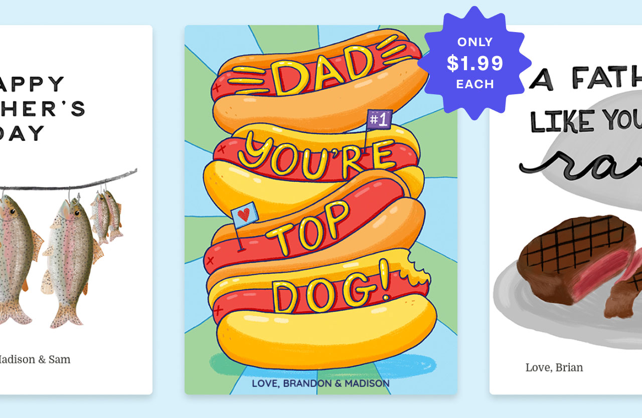 Premium Father's Day cards