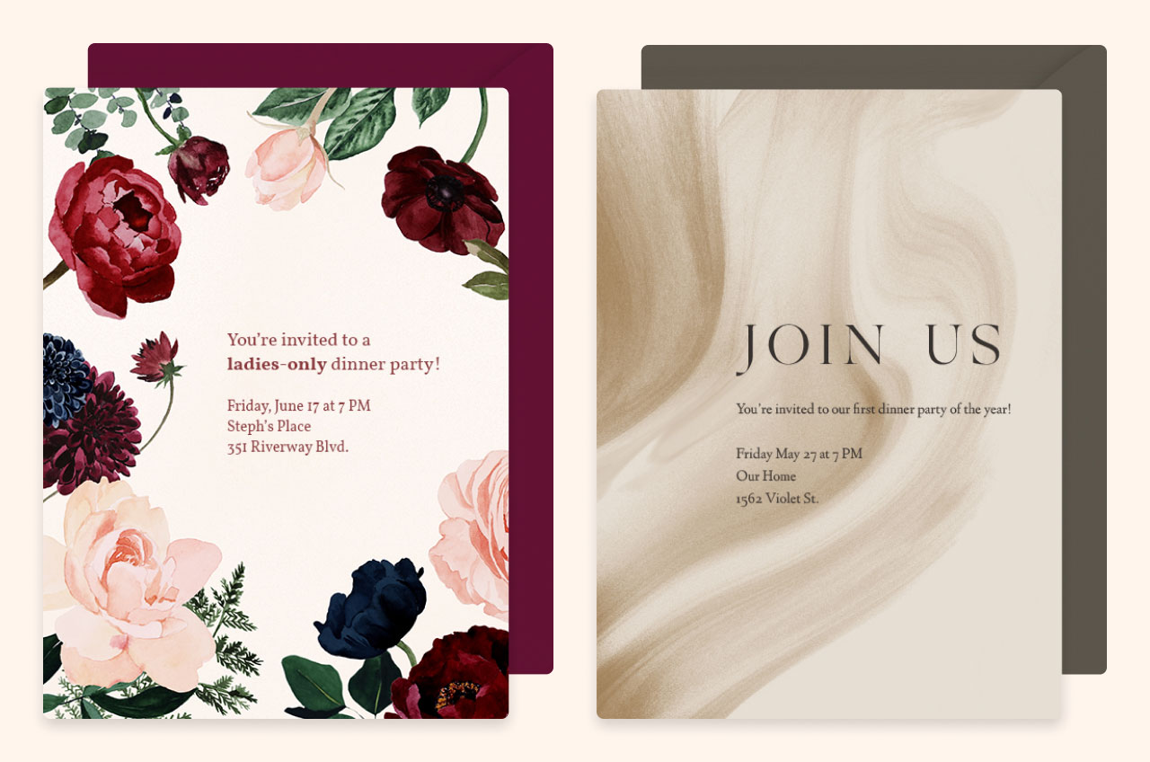 Dinner Party invitations