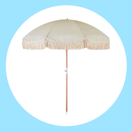 Fringed Beach Umbrella