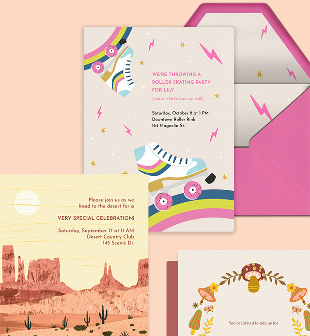 Tània García invitation designs