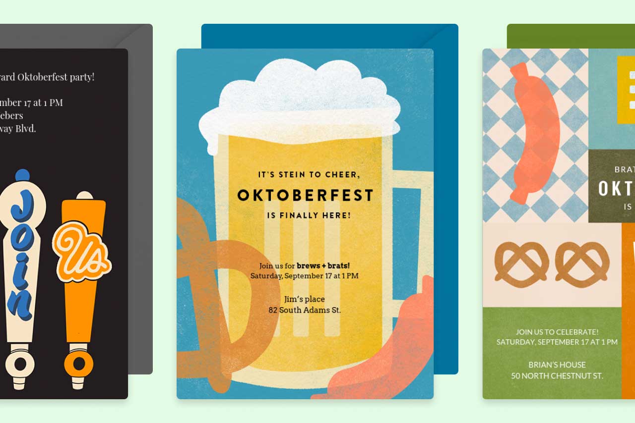 Oktoberfest invitations