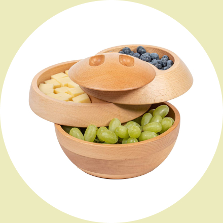 Tappas All-Natural Wood Container