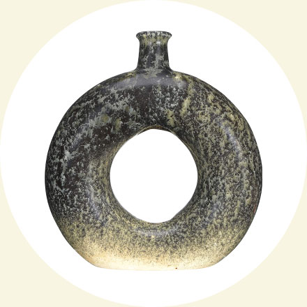 Reactive Glaze Circle Vase