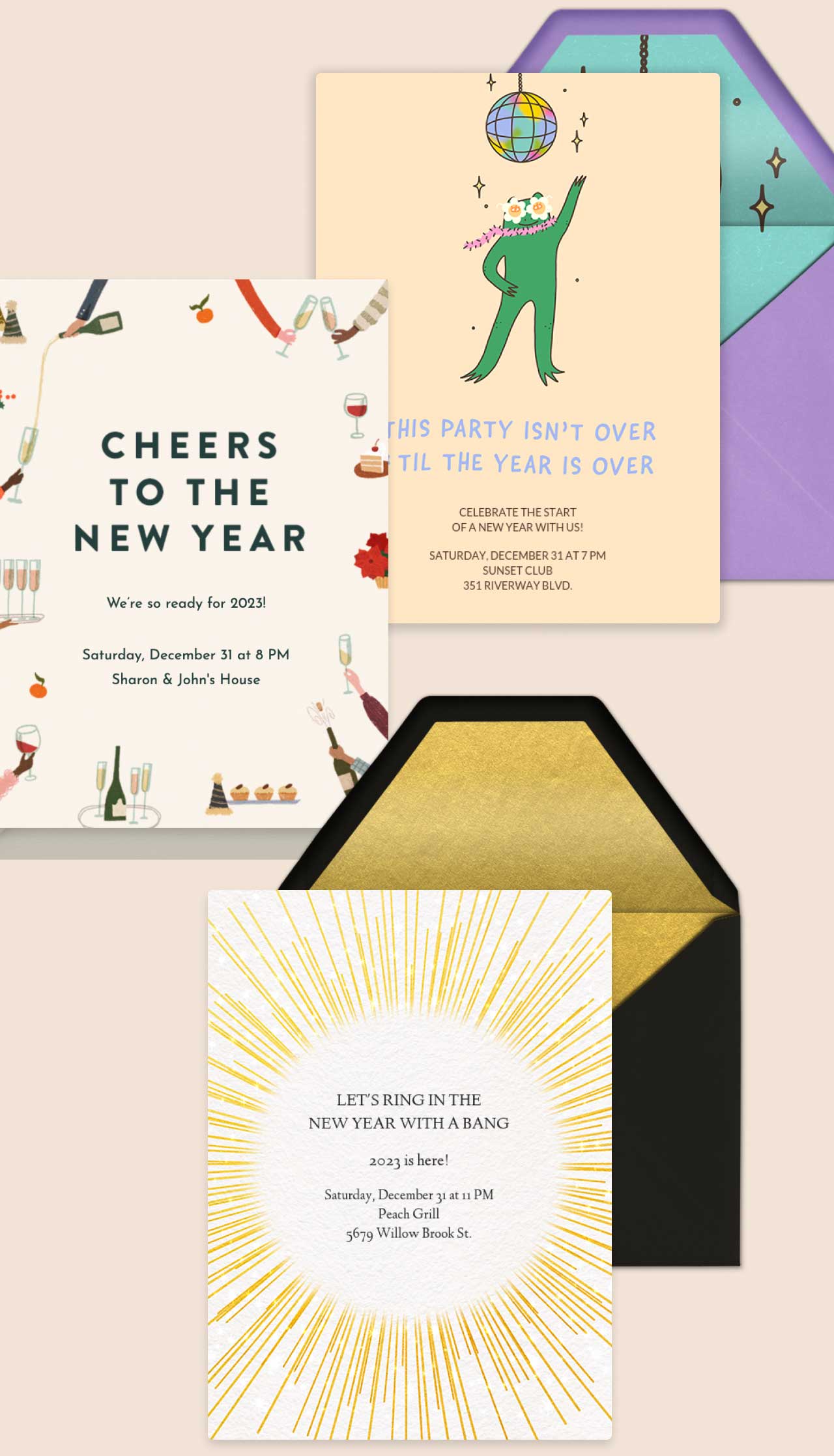 New Year's invitations