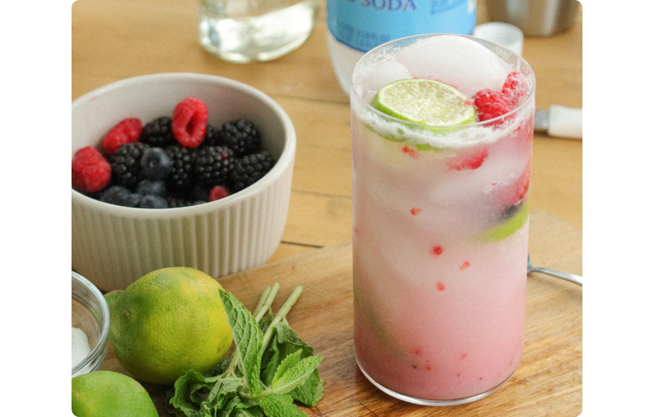 A berry delicious summer cocktail