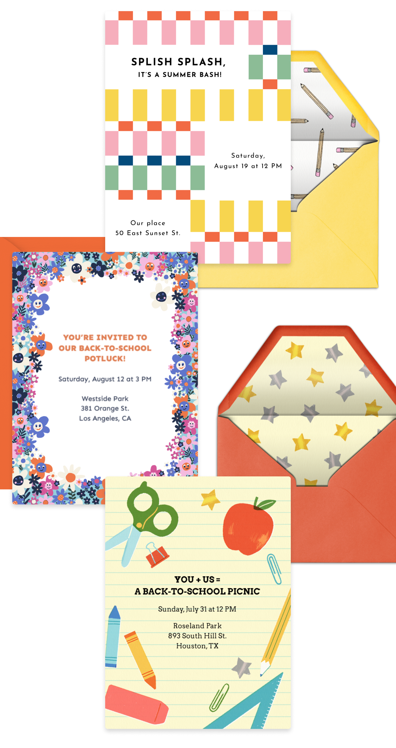 Back To School Invitations