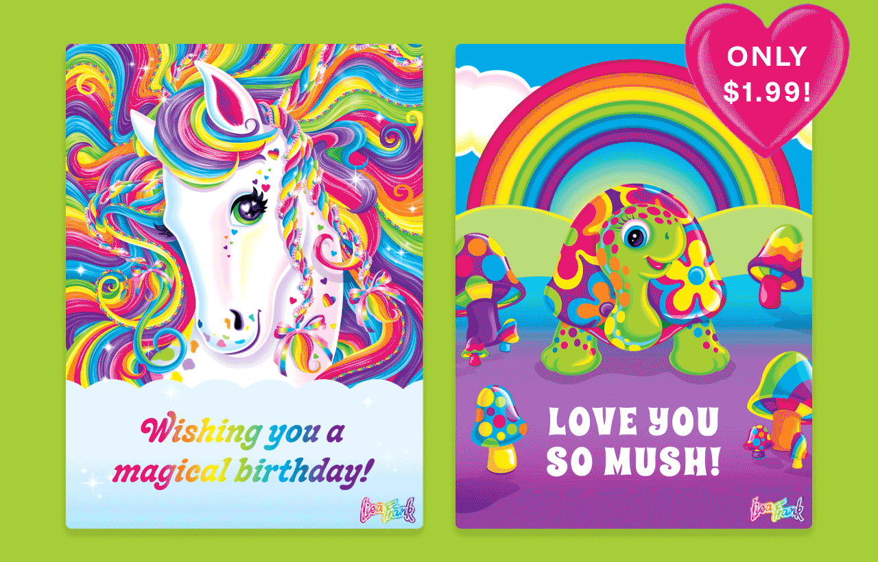 Lisa Frank Greating Cards
