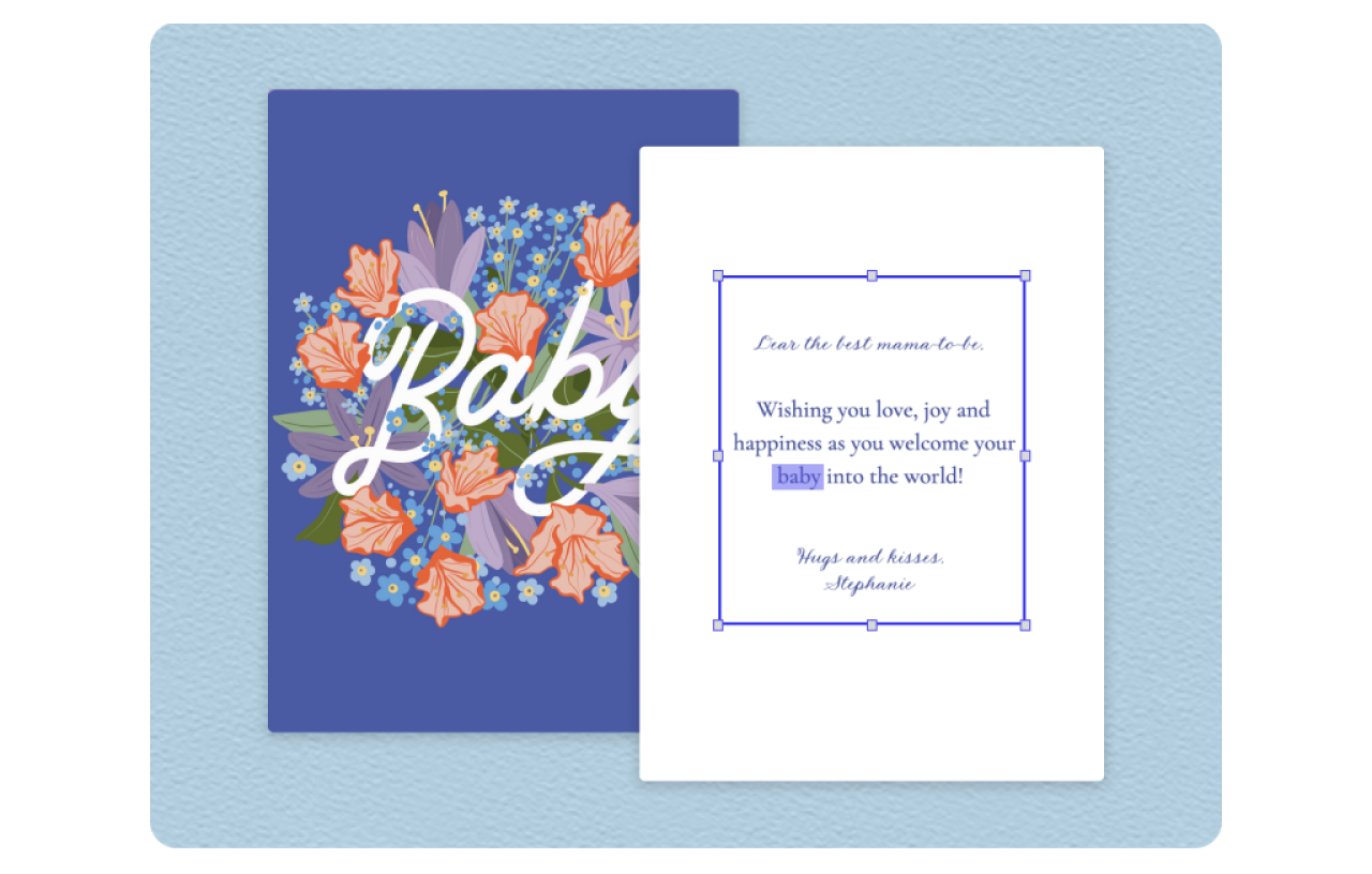 What to write in a baby shower card