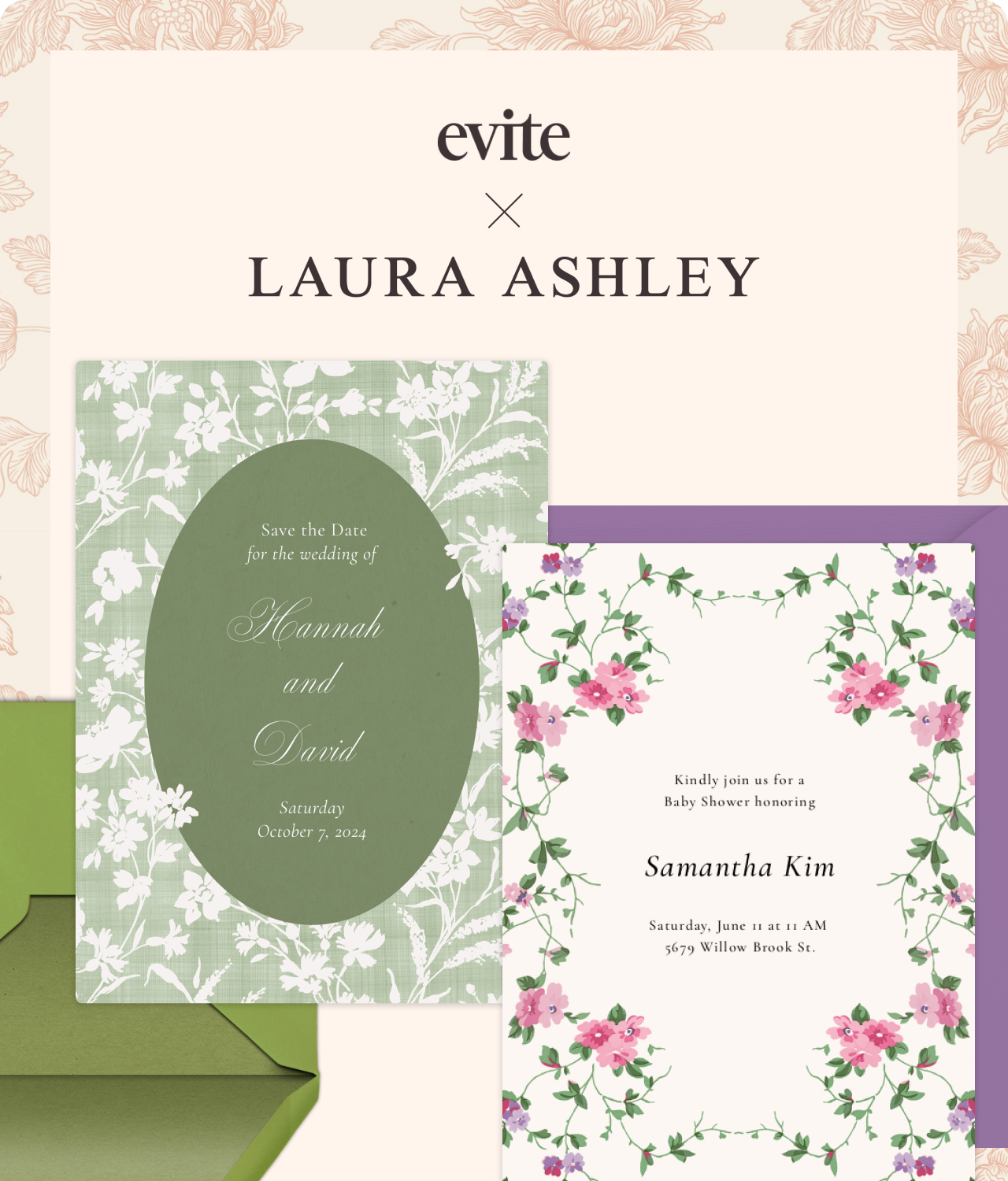 Laura Ashley Invitations