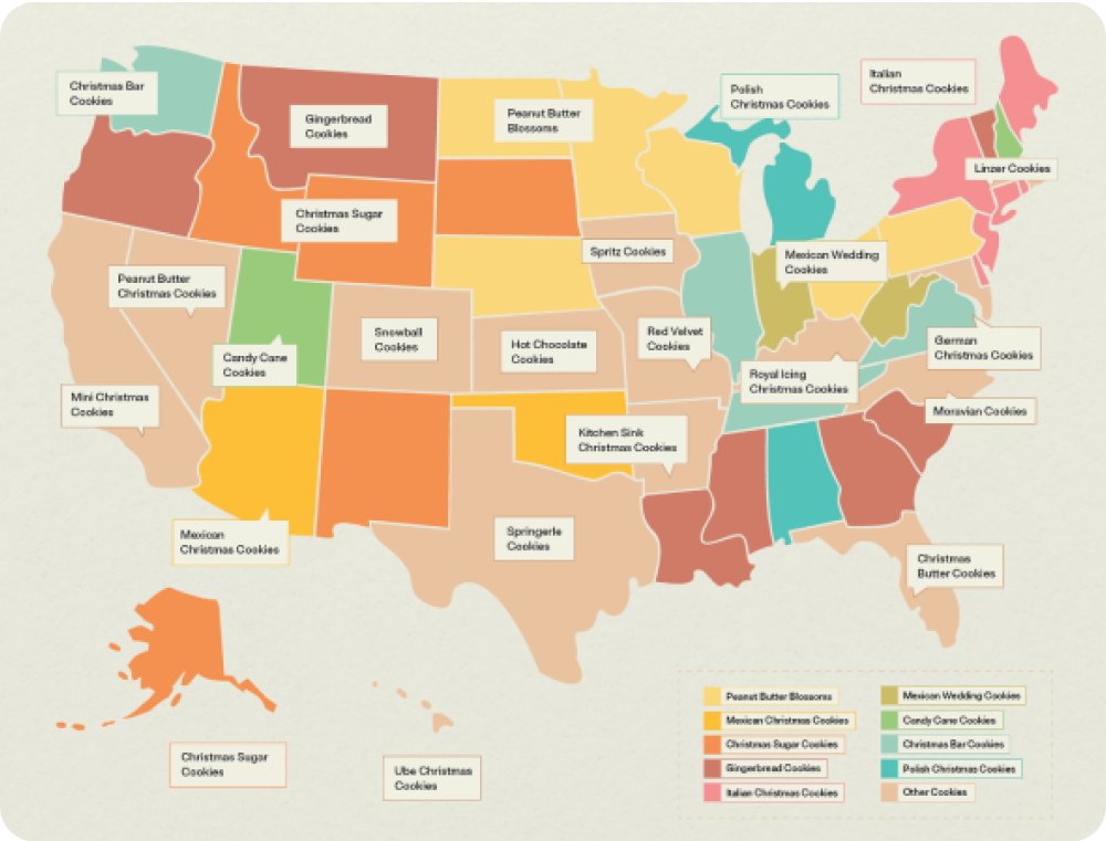 Christmas Cookies by State